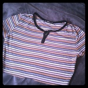 Shein Stripped Crop Top